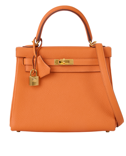 Kelly 25 in Retourne Togo Orange, front view